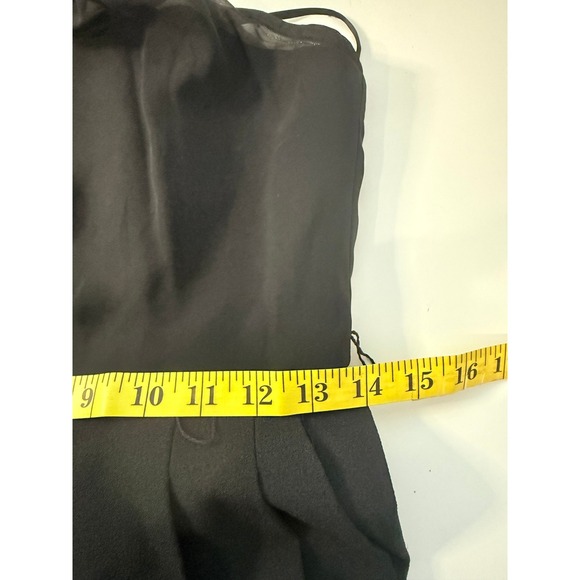 Vince Camuto Embellished Halter Jumpsuit Womens Black Excellent Formal Mesh Neck - Picture 9 of 13